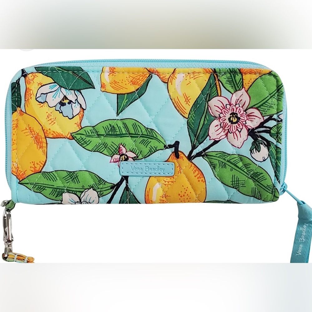 Vera Bradley Lemon Grove RFID Tech Wristlet